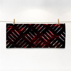 Background Red Metal Hand Towel