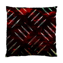 Background Red Metal Standard Cushion Case (one Side)