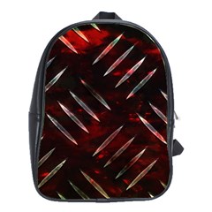 Background Red Metal School Bag (large)