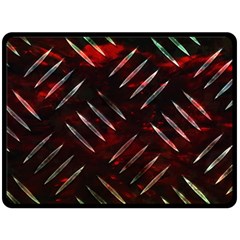 Background Red Metal Fleece Blanket (large) 