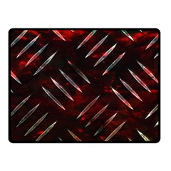 Background Red Metal Fleece Blanket (small)