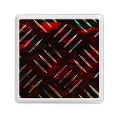 Background Red Metal Memory Card Reader (square)