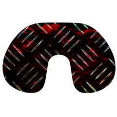 Background Red Metal Travel Neck Pillow