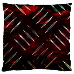 Background Red Metal Standard Flano Cushion Case (one Side)