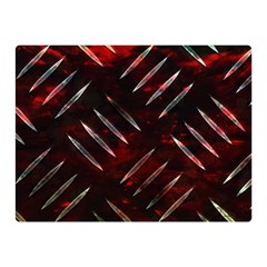 Background Red Metal Double Sided Flano Blanket (mini)  by HermanTelo