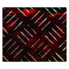 Background Red Metal Double Sided Flano Blanket (small)  by HermanTelo