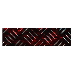 Background Red Metal Satin Scarf (oblong)