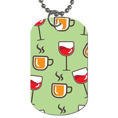 Cups And Mugs Dog Tag (one Side)