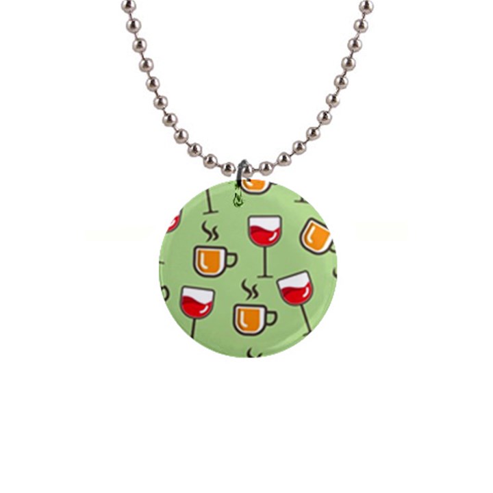 Cups And Mugs 1  Button Necklace