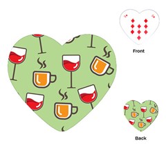 Cups And Mugs Playing Cards Single Design (heart)