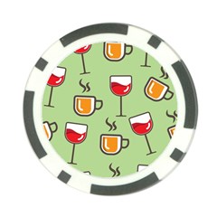 Cups And Mugs Poker Chip Card Guard (10 Pack)