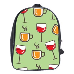 Cups And Mugs School Bag (large)