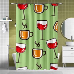 Cups And Mugs Shower Curtain 48  X 72  (small) 