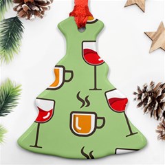 Cups And Mugs Christmas Tree Ornament (two Sides)