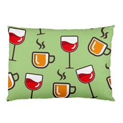 Cups And Mugs Pillow Case (two Sides)