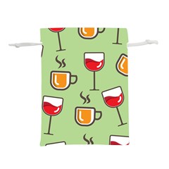 Cups And Mugs Lightweight Drawstring Pouch (l)