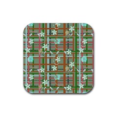 Textile Fabric Rubber Coaster (square)  by HermanTelo