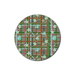 Textile Fabric Rubber Coaster (round)  by HermanTelo