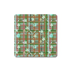 Textile Fabric Square Magnet by HermanTelo