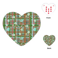 Textile Fabric Playing Cards Single Design (heart)