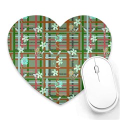 Textile Fabric Heart Mousepads