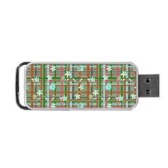 Textile Fabric Portable Usb Flash (one Side) by HermanTelo