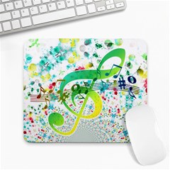 Circle Music Pattern Large Mousepads