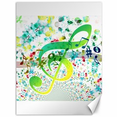 Circle Music Pattern Canvas 36  X 48 