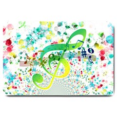 Circle Music Pattern Large Doormat 