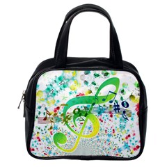 Circle Music Pattern Classic Handbag (one Side)