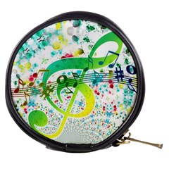 Circle Music Pattern Mini Makeup Bag by HermanTelo