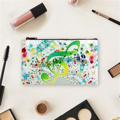 Circle Music Pattern Cosmetic Bag (small)