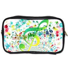 Circle Music Pattern Toiletries Bag (two Sides)