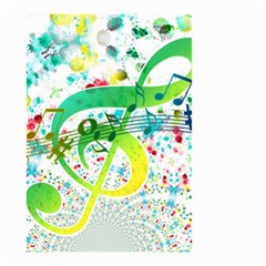 Circle Music Pattern Small Garden Flag (two Sides)