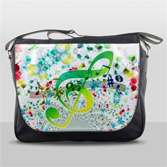 Circle Music Pattern Messenger Bag