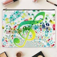 Circle Music Pattern Cosmetic Bag (xxxl)