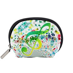 Circle Music Pattern Accessory Pouch (small)