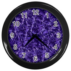 Pattern Color Ornament Wall Clock (black)