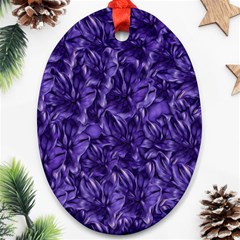 Pattern Color Ornament Oval Ornament (two Sides)