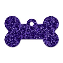 Pattern Color Ornament Dog Tag Bone (one Side)