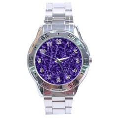 Pattern Color Ornament Stainless Steel Analogue Watch