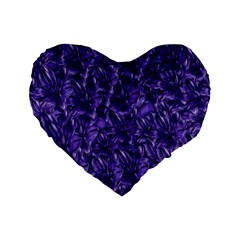 Pattern Color Ornament Standard 16  Premium Flano Heart Shape Cushions