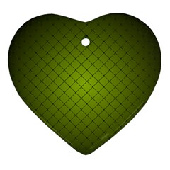 Hexagon Background Line Heart Ornament (two Sides)