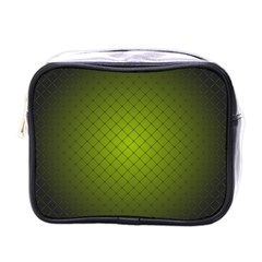 Hexagon Background Line Mini Toiletries Bag (one Side)