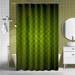 Hexagon Background Line Shower Curtain 48  X 72  (small) 