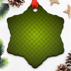 Hexagon Background Line Ornament (snowflake)