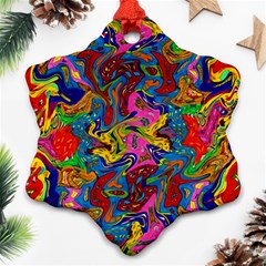 I 3 1 Snowflake Ornament (two Sides) by ArtworkByPatrick