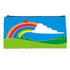 Natural Cloud Field Grass Pencil Cases by Pakrebo