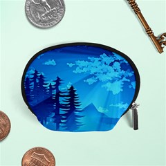 Forest Landscape Pine Trees Forest Accessory Pouch (small) by Pakrebo