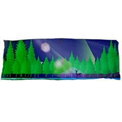 Forest Landscape Pine Trees Forest Body Pillow Case (dakimakura) by Pakrebo